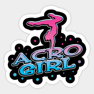 Acro Girl Sticker